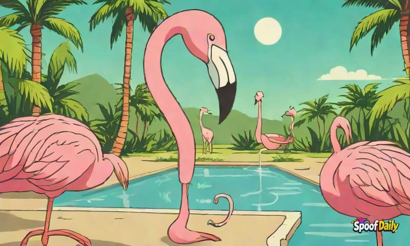 Florida man caught aggressively ignoring a narcoleptic flamingo
