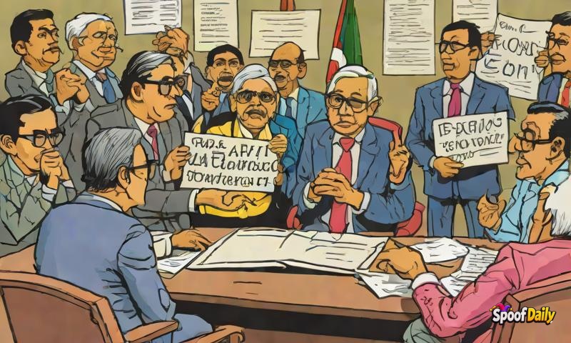 President Rohan Rumourkar signs order