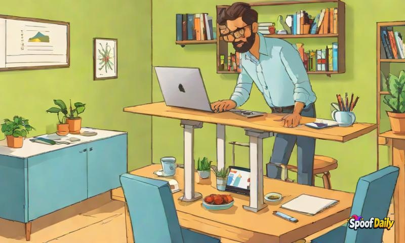 Man Spends Rs 2.4 Lakh On Standing Desk, Now Stands At Dining Table Anyway