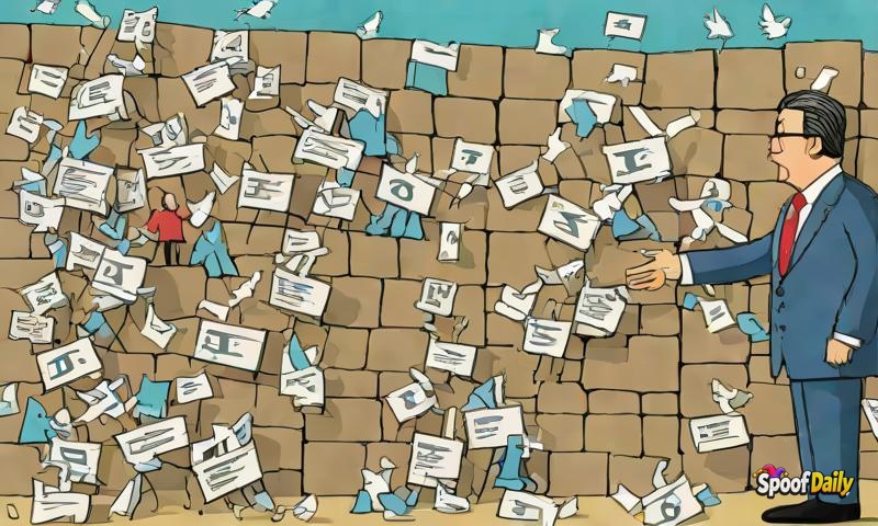 Local Politician Proposes Building Wall Made Entirely Of Tweets, Estimates 500 Years To Complete