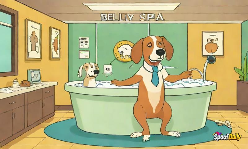 Floppy McEars Opens Doggy Spa That Offers 'Belly Rub Therapy' And 'Existential Wagging'