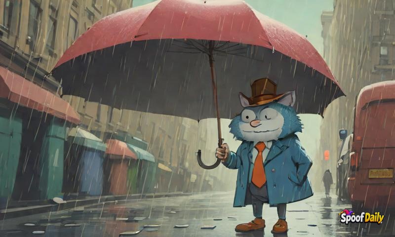 Sir Sneezle McTissue Invents Umbrella That Detects Rain By Getting You Wet First