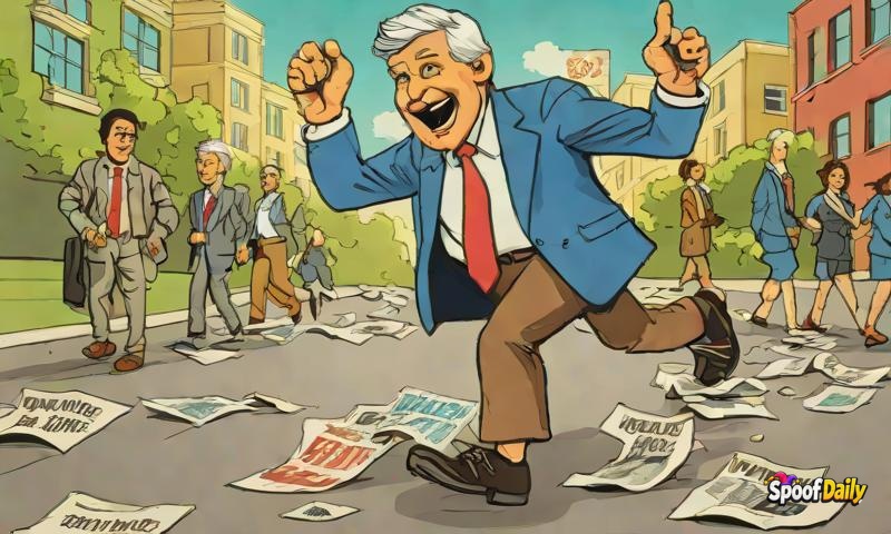 Mayor Soggy Socks Declares Every Third Wednesday 'Backwards Walking Day'