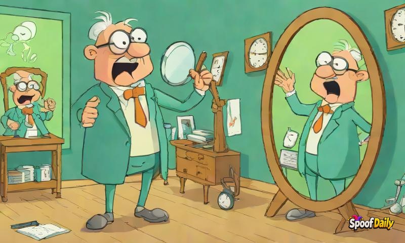 Professor Wobble McStumble Discovers That Mirrors Are 'Lagging By 0.5 Seconds'