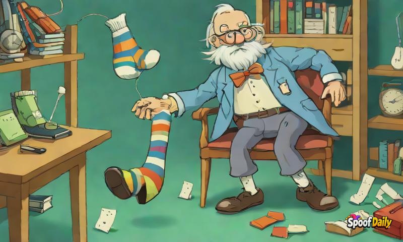 Professor Stumble McSnort Proves That Socks Disappear Into 'Alternate Sock Dimension'