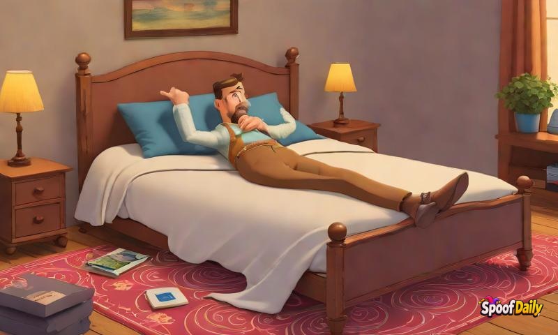 Sir Snorewell McPillow Invents Bed That Tucks You In, Then Tucks Itself In Too