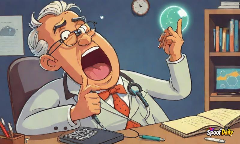 Professor Wobble McFidget Discovers That Yawning Is Actually Contagious Through Phone Calls