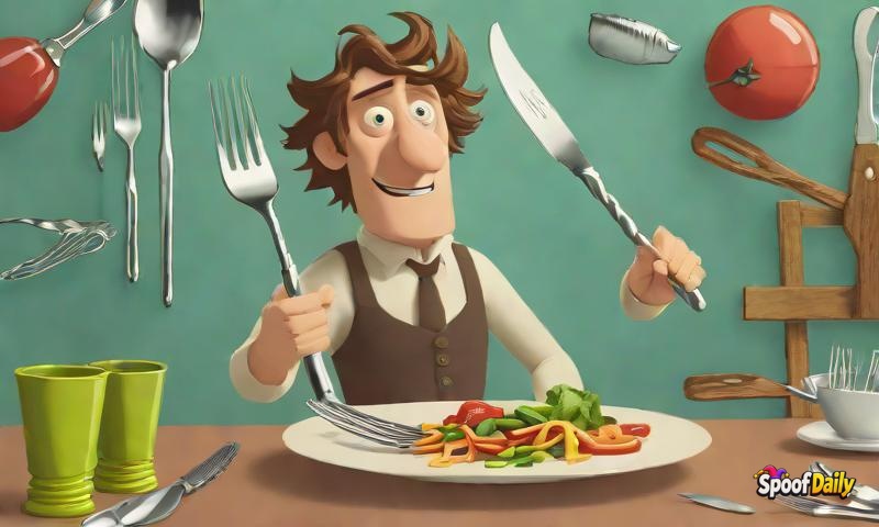 Sir Hiccup McCough Invents Fork That Spoons, Spoon That Knifes, Knife That Sporks