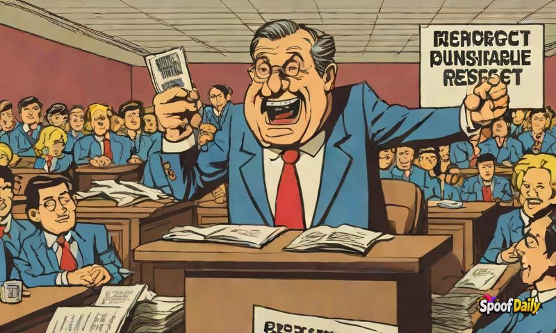 Senator Bluster McWindbag Proposes Making 'With All Due Respect' Punishable By Respect School