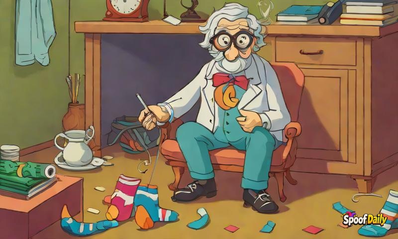 Professor Dingle McSpangle Discovers That Socks Disappear Into 'Sock Hole' That Opens At 3 AM