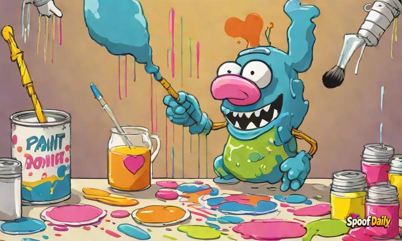 Bing Bong Doodlebug Invents Paint That Dries Before You Finish Painting, Calls It 'Anti-Art'