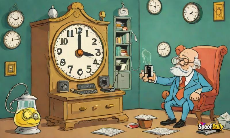 Professor Dingle McSpangle Discovers That Snooze Button Is Actually A Time Machine That Goes Backwards