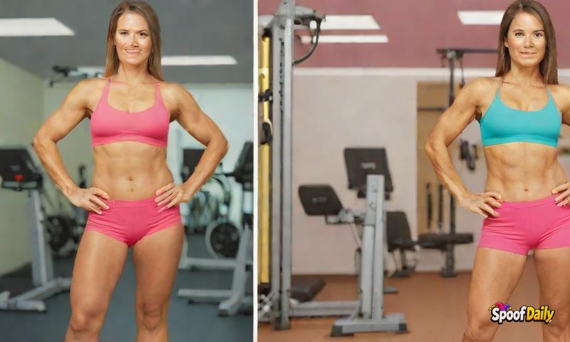 Woman's 'Before And After' Gym Photo Uses Same Picture, Nobody Notices