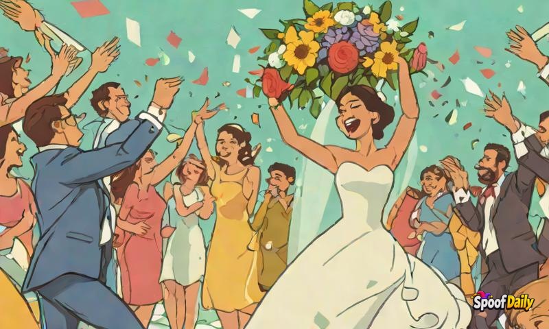 Bride's 'Bouquet Toss' Was Actually A Declarations Of Intent To Flee The Wedding