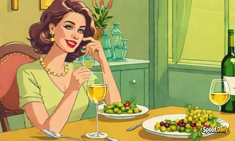Woman's 'Girl Dinner' Was A Single Olive And A Glass Of White Wine, Internet Loses It