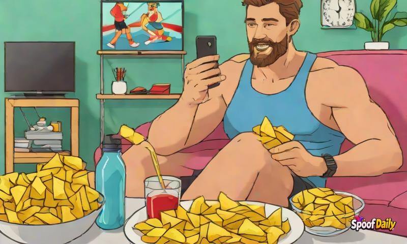 Guy's 'Quick Workout' Turns Into 3 Hours Of Watching Workout Videos While Eating Chips