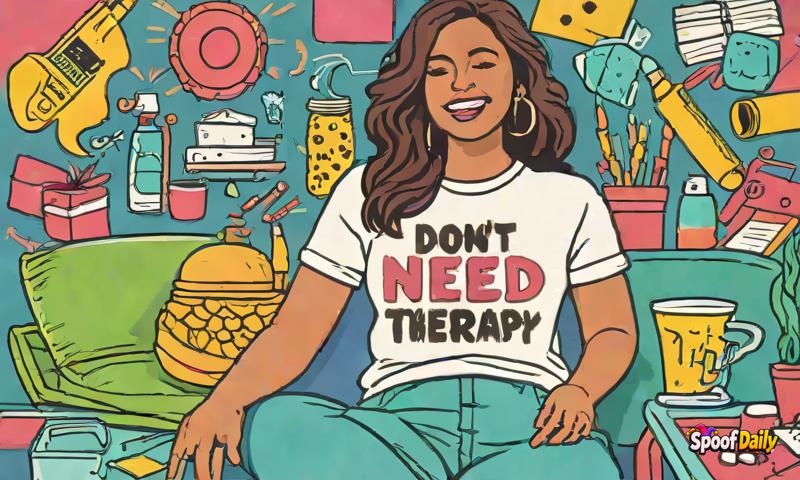 Woman's 'I Don't Need Therapy' T-Shirt Is Why Her Friends Started A 'Jenna Needs Therapy' Group Chat