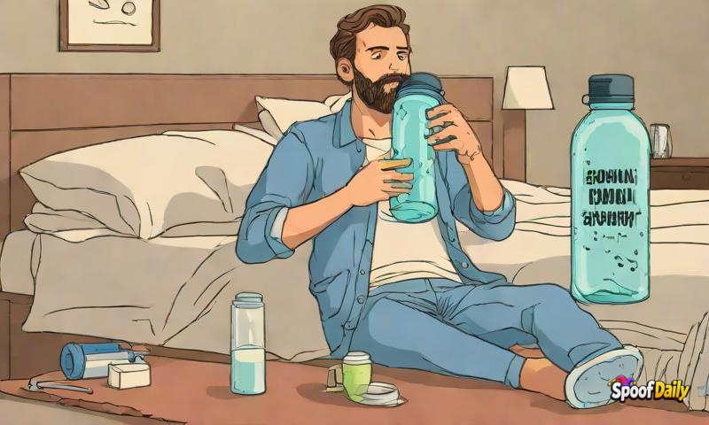 Man's 'Emotional Support Water Bottle' Has A Name, A Bedtime, And A Better Social Life Than Him