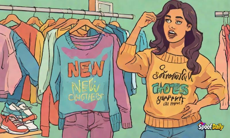 Woman's 'No New Clothes' Challenge Is Broken By An 'Emotional Support Sweater' She 'Needed'