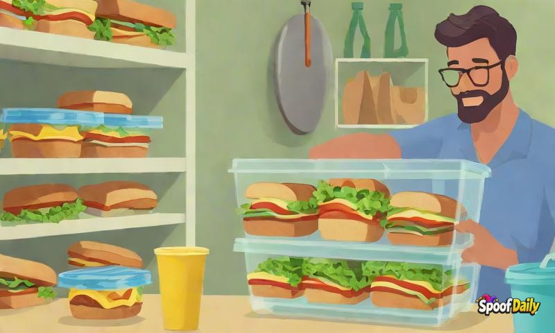 Man Uses 47 Tupperware Containers To Store One Sandwich, Loses Sandwich