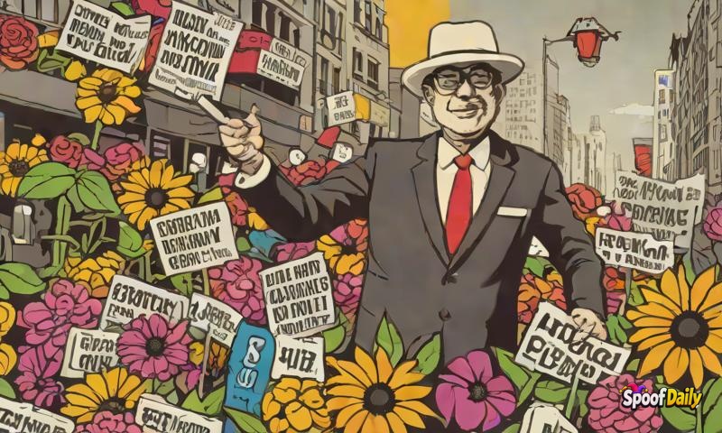 Mayor Bans All 'Non-Approved' Flower Colors, City Becomes A Monochrome Nightmare