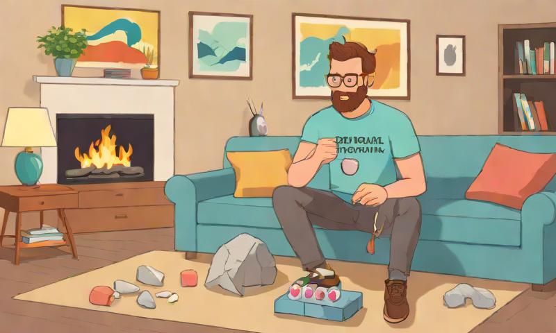 Guy Installs 'Emotional Support Rock' In His Living Room, Names It Kevin