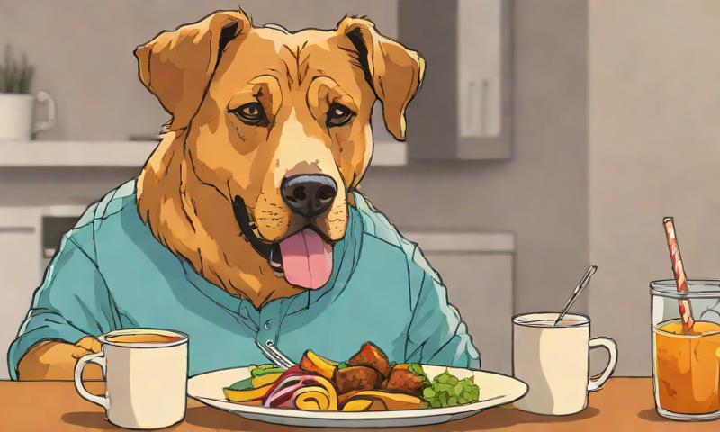 Guy's Dog Starts Judging Him Silently, He Now Asks Permission Before Eating