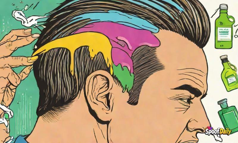 Guy's Hairline Has 'Started Retreating' And Now Has A 'Strategic Defense' Against Shampoo