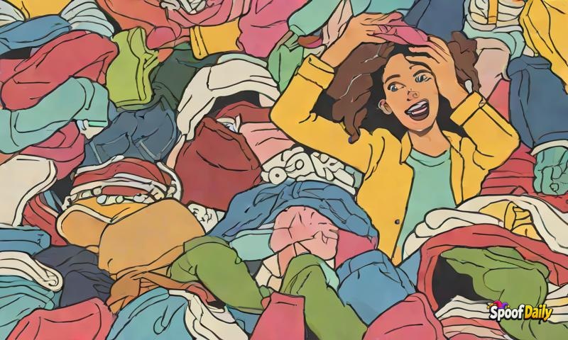 Woman's 'Clean With Me' Video Is Just Her Moving One Pile Of Clothes To Another Pile