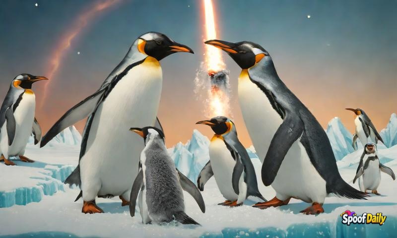 Penguins Launch Space Program Using Ice Rockets Filled With Krill Fuel