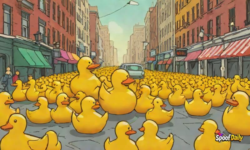 World's Largest Rubber Duck Develops Existential Crisis Mid-Parade