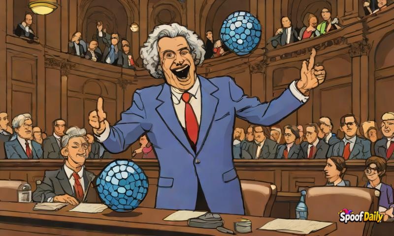 Senator Sparkle McGlow installs Mood Disco Balls in Parliament