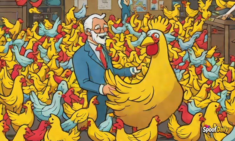 Lucky McCluckster Buys 12,000 Rubber Chickens With Lottery Winnings