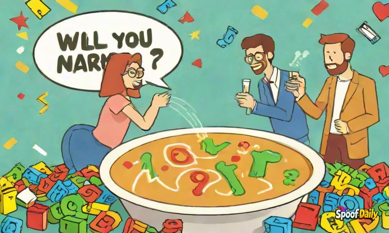 Guy Proposes With 'Will You Marry Me?' Written In Alphabet Soup, She Says 'I Thought It Was A Prank'