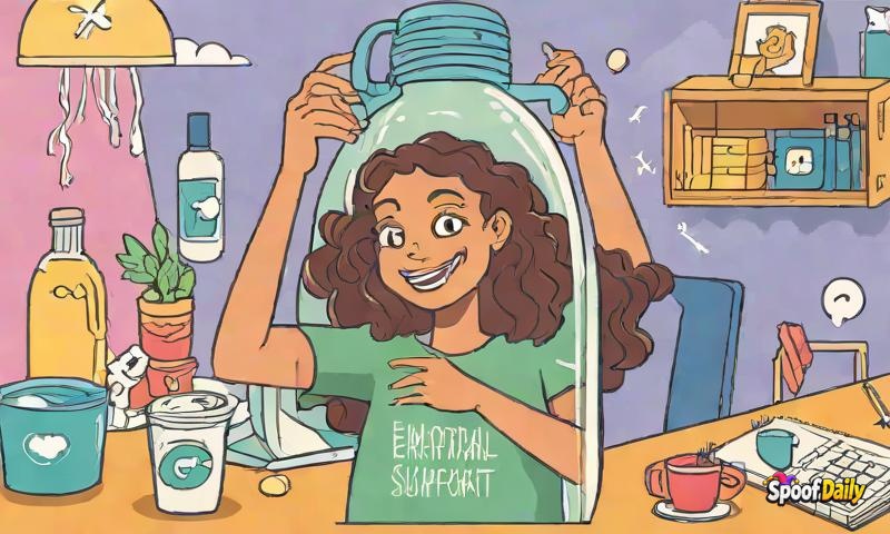 Woman's 'Emotional Support Water Bottle' Has A Name, A Bedtime, And A Social Media Following