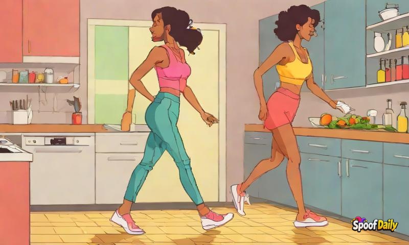 Woman's 'Hot Girl Walk' Is Just Her Walking To The Kitchen And Back, Counting It As A Workout