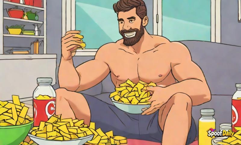 Guy's 'Quick Workout' Turns Into 3 Hours Of Watching Workout Videos While Eating Chips