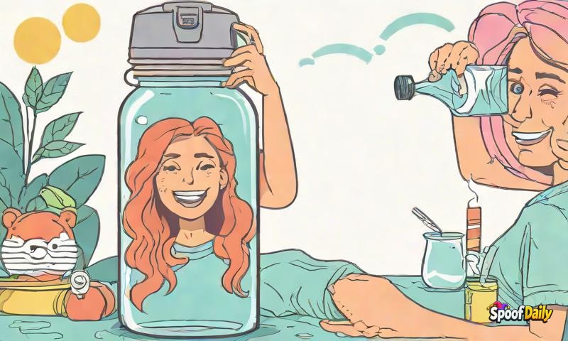 Woman's 'Emotional Support Water Bottle' Has A Name, A Bedtime, And A Social Media Following