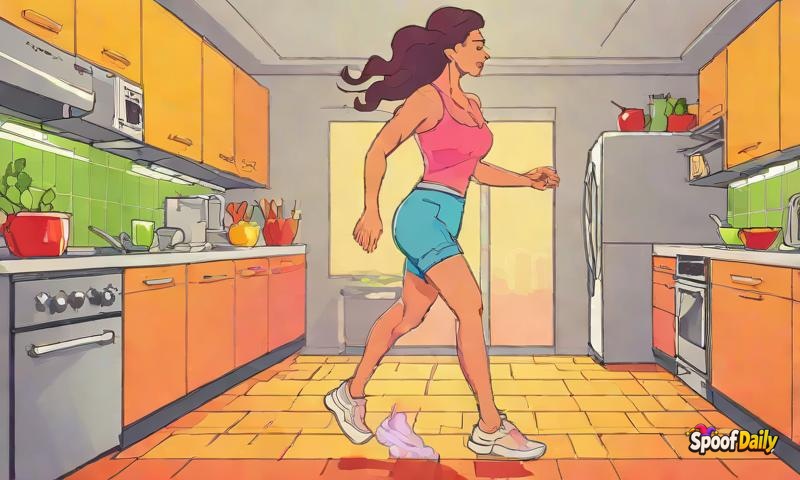 Woman's 'Hot Girl Walk' Is Just Her Walking To The Kitchen And Back, Counting It As A Workout