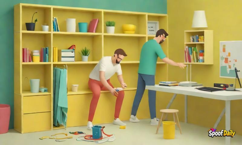 Guy's 'I Don't Need A Manual' While Building IKEA Furniture, Now Has Extra Parts And A Leaning Shelf