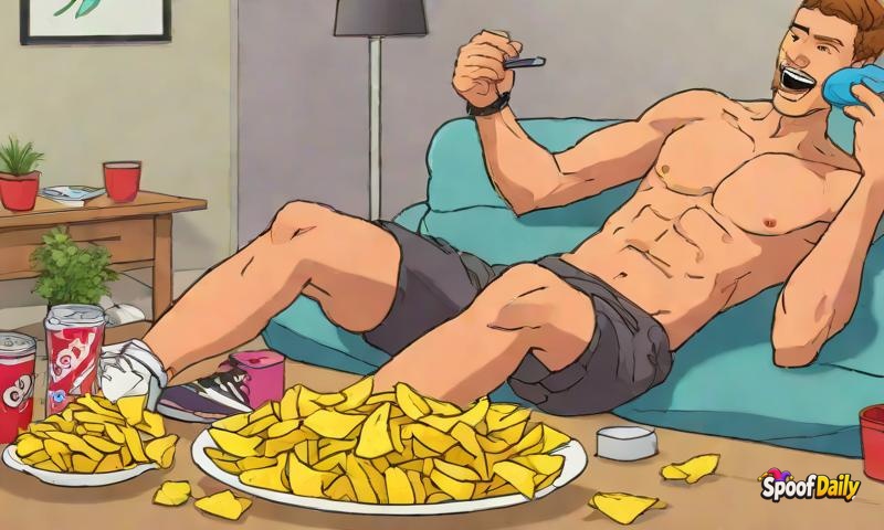 Guy's 'Quick Workout' Turns Into 3 Hours Of Watching Workout Videos While Eating Chips