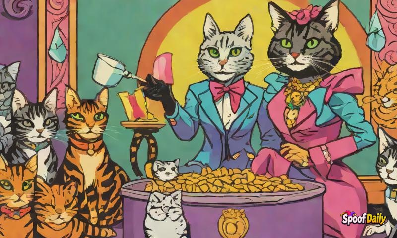 Duchess Purrfecto Leads Feline Revolution Demanding Diamond Litter Boxes