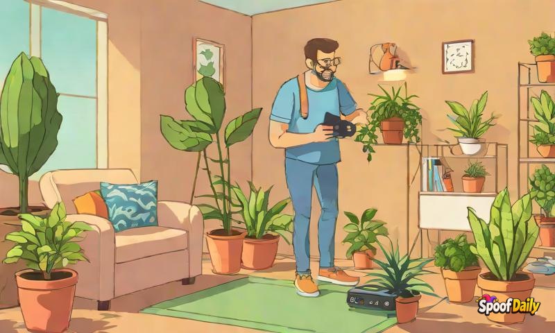 Local Man Trains His Houseplants to Fetch the Remote Control