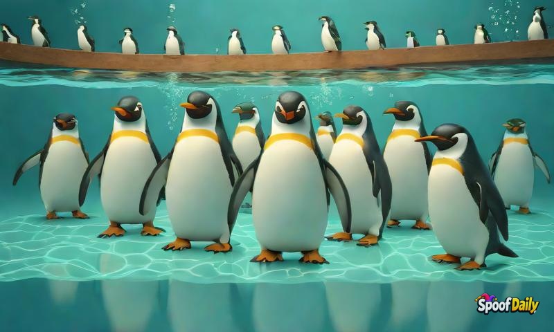 Penguins Open First Underwater Comedy Club