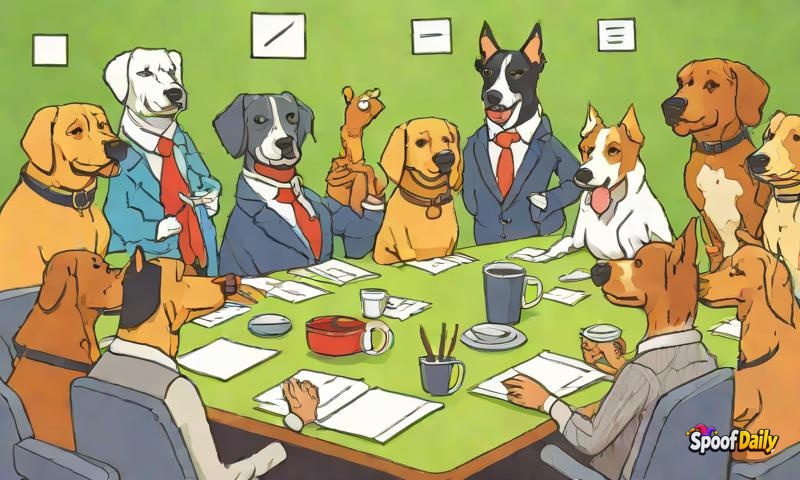 Dogs Unionize and Demand Right to Join Board Meetings