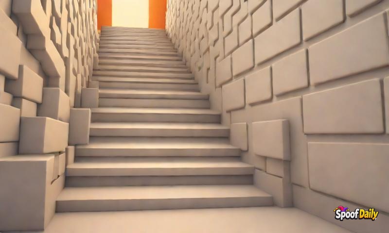 Stairs Begin Complaining About Being Walked On All Day
