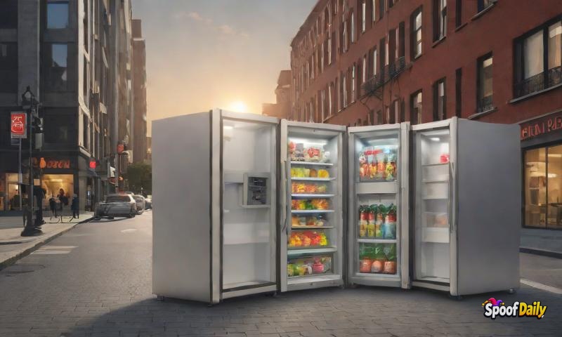 Refrigerators Across City Form Union Demanding Better Lighting