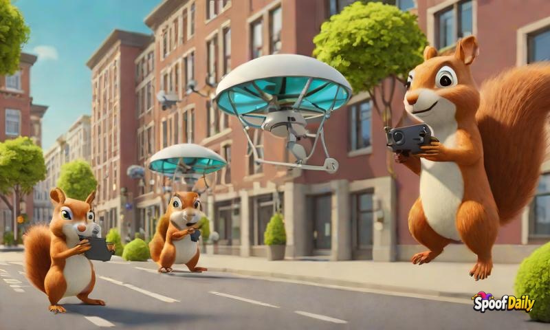 Squirrels Launch Delivery Service Using Acorn-Powered Drones