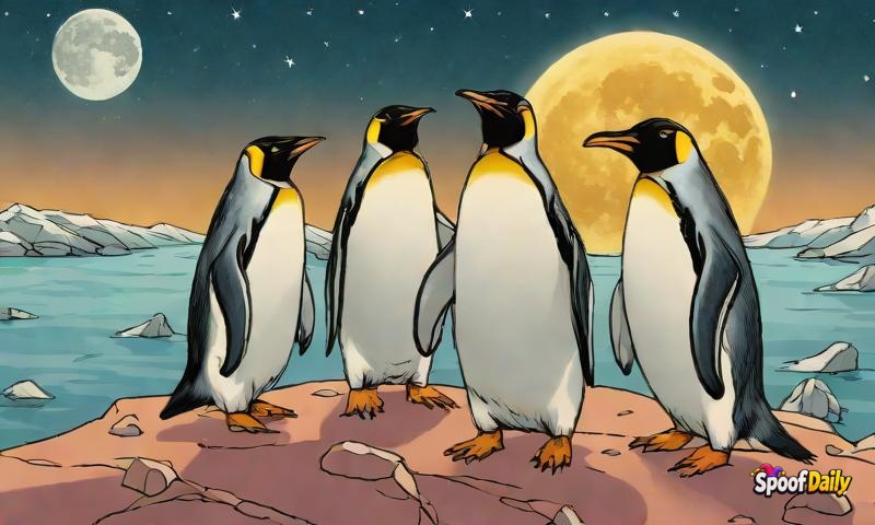 Penguins Announce Plans to Colonize the Moon for Better Fish Access