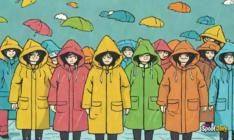 Raincoats Protest Against Being Used Only on Rainy Days